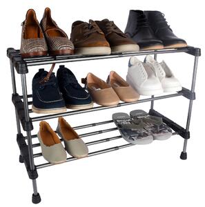 Regulowana półka stojak na buty ARISA 3 poziomy