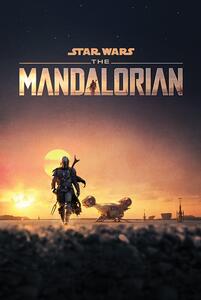 Plakat, Obraz Star Wars The Mandalorian - Dusk, (61 x 91.5 cm)
