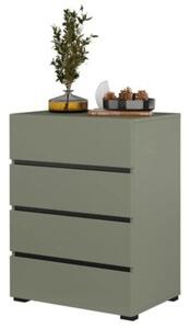 Komoda CROSS 4S 60cm zielona/czarna