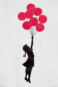 Plakat, Obraz Banksy - Floating Girl, (61 x 91.5 cm)