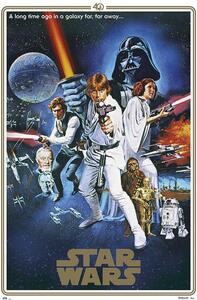 Plakat, Obraz Star Wars - 40th Anniversary One Sheet, (61 x 91.5 cm)