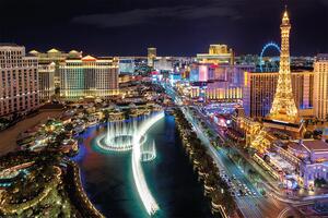Plakat, Obraz Las Vegas - Aerial View, (91.5 x 61 cm)