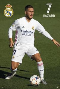 Plakat, Obraz Real Madrid - Hazard 2020 2021, (61 x 91.5 cm)