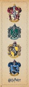 Plakat, Obraz Harry Potter - House Crests, (53 x 158 cm)