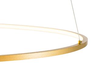 Designerska lampa wisząca złota 72 cm z 3-stopniowym ściemnianiem LED - Rowan Oswietlenie wewnetrzne