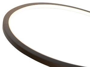 Designerska lampa wisząca brązowa 72 cm z 3-stopniowym ściemnianiem LED - Rowan Oswietlenie wewnetrzne