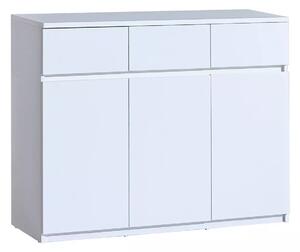 Komoda dziecięca 120 cm z 3 szufladami Arca 06 Biała