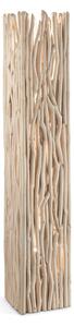 Drewniana włoska lampa podłogowa Ideal Lux 180946 Driftwood 2xE27 156cm x 28cm