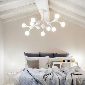 Designerska biała lampa sufitowa Ideal Lux 149622 Nodino 9xG9