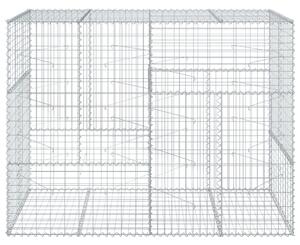 Kosz gabionowy z pokrywą, 200x100x150 cm, galwanizowane żelazo
