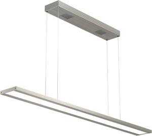 Nowoczesna lampa wisząca LED w kolorze aluminium