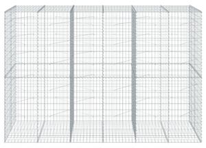 Kosz gabionowy z pokrywą, 300x100x200 cm, galwanizowane żelazo