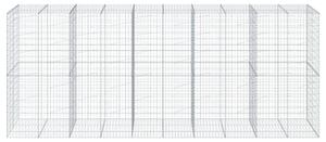 Kosz gabionowy z pokrywą, 500x100x200 cm, galwanizowane żelazo
