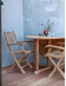 Krzesło ogrodowe z podłokietnikami z drewna York