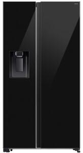 Lodówka SAMSUNG AI RS70F64KEBEO Side by Side No Frost 178.6cm Czarne szkło Podajnik wody Kostkarka