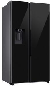 Lodówka SAMSUNG AI RS70F64KEBEO Side by Side No Frost 178.6cm Czarne szkło Podajnik wody Kostkarka