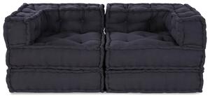 Modularna jednostka sofy 2 pcs antracytowy 140 x 70 x 56 cm