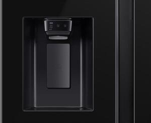 Lodówka SAMSUNG AI RS70F64KEBEO Side by Side No Frost 178.6cm Czarne szkło Podajnik wody Kostkarka