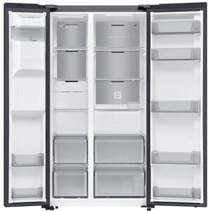 Lodówka SAMSUNG AI RS70F64KEBEO Side by Side No Frost 178.6cm Czarne szkło Podajnik wody Kostkarka