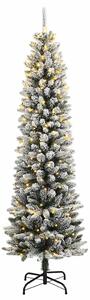 Sztuczna choinka, ośnieżona, 150 lampek LED, 120 cm