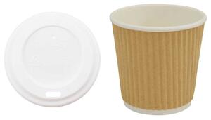 Papierowe kubki z pokrywkami, 1000 szt., 4oz, 100ml