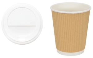 Papierowe kubki z pokrywkami, 1000 szt., 8oz, 200ml