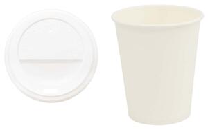 Papierowe kubki z pokrywkami, 1000 szt., 8oz, 200ml