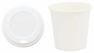 Papierowe kubki z pokrywkami, 1000 szt., 4oz, 100ml