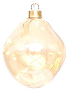Bombka CHRISTMAS DECORATION Kropla 12 cm Złoty (2 sztuki)