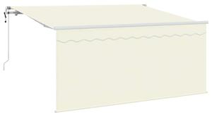 Markiza zwijana Kremowy 300 x 200 cm Poliester i aluminium