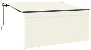 Markiza zwijana Kremowy 300 x 200 cm Poliester i aluminium