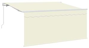 Markiza zwijana Kremowy 300 x 200 cm Poliester i aluminium