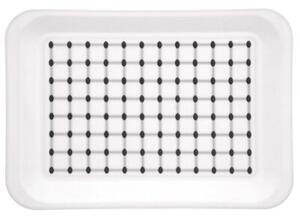 Taca do serwowania biała 33x23 cm
