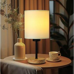 Brilagi Brilagi - Lampa stołowa NUBILA WOOD 1xE27/25W/230V dąb/czarny/kremowy BG1566