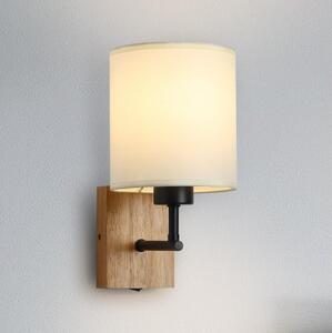 Brilagi Brilagi - Kinkiet NUBILA WOOD 1xE27/25W/230V dąb/czarny/kremowy BG1560