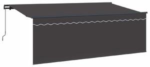 Markiza zwijana Antracyt 350 x 200 cm Poliester i aluminium