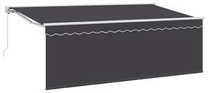 Markiza zwijana Kremowy 350 x 200 cm Poliester i aluminium
