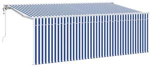 Markiza zwijana Paski Niebieski 350 x 200 cm tkanina