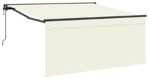 Markiza zwijana Kremowy 300 x 250 cm Poliester i aluminium