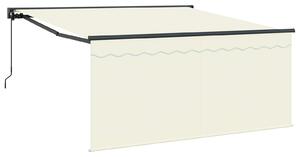 Markiza zwijana Kremowy 300 x 250 cm Poliester i aluminium