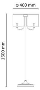 Lampa podłogowa czarna E14x3 SOHO 310880 Polux