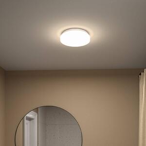 Paulmann Lampa sufitowa LED Luiana, biała, z czujnikiem, IP44 możliwość ściemniania, biały / opal, tworzywo sztuczne, nowoczesny