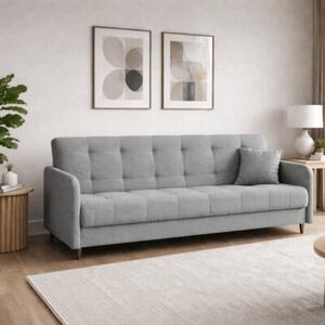 Wersalka RozkÅadana Sofa Kanapa Z FunkcjÄ Spania Teddy Baranek Szara TIVOLI