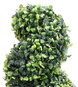 Spirala ze sztucznego bukszpanu, z doniczką, zielona, 59 cm