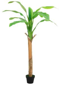 Sztuczne drzewko bananowe z doniczką, 180 cm, zielone