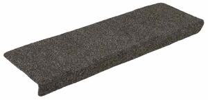 Maty na schody samoprzylepne 30 szt. 65x21x4 cm Antracytowe prostokątne krawędzie