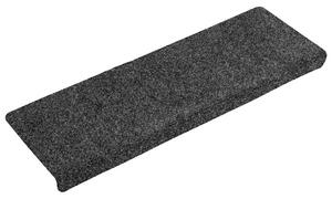 Maty na schody samoprzylepne 30 szt. 65x21x4 cm ciemnoszare, prostokątne krawędzie