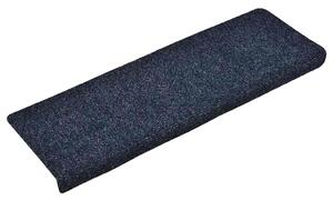 Maty na schody samoprzylepne 30 szt. 65x21x4 cm Niebieskie prostokątne krawędzie