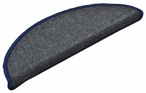 Maty na schody 30 szt. 56x17x3 cm Ciemnoszare i niebieskie półokrągłe