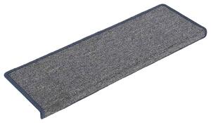 Maty na schody 30 szt. 65x21x4 cm, jasnoszare i niebieskie, prostokątne krawędzie